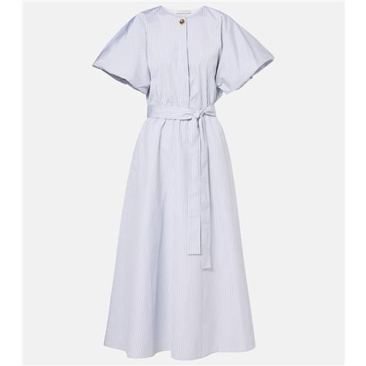 Altuzarra abito midi paulina in cotone a righe