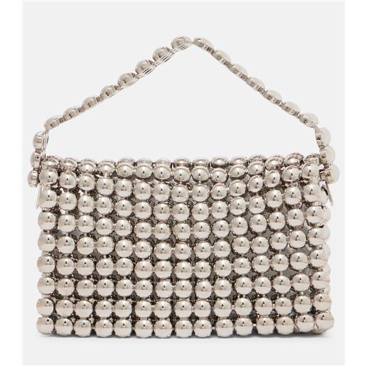 Aquazzura borsa a spalla cosmic small con perline