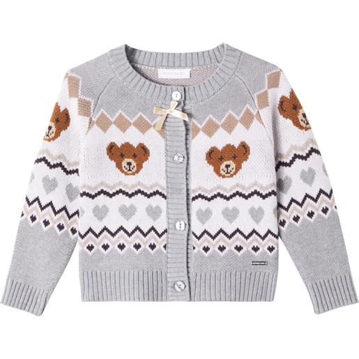 Monnalisa cardigan in jacquard