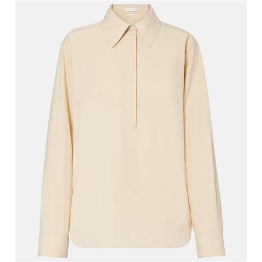 The Row blusa margan in popeline di cotone