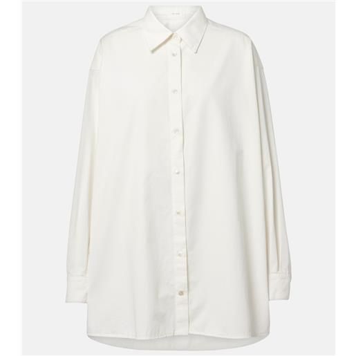 The Row camicia luka in cotone e cashmere
