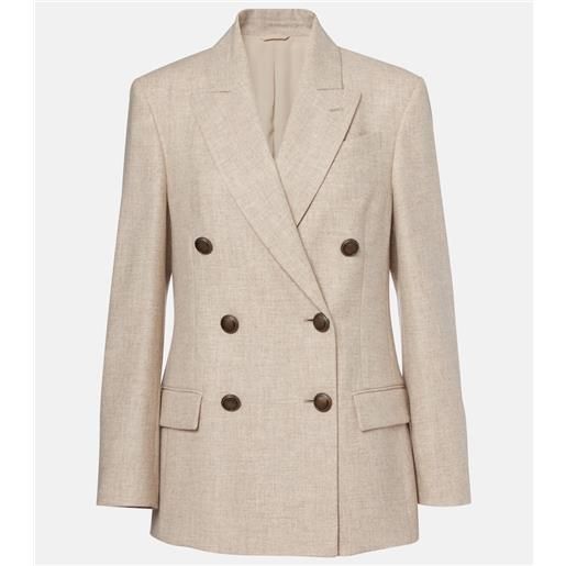 Brunello Cucinelli blazer in lana e cashmere