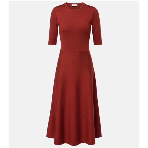 Gabriela Hearst abito lungo in lana, cashmere e seta