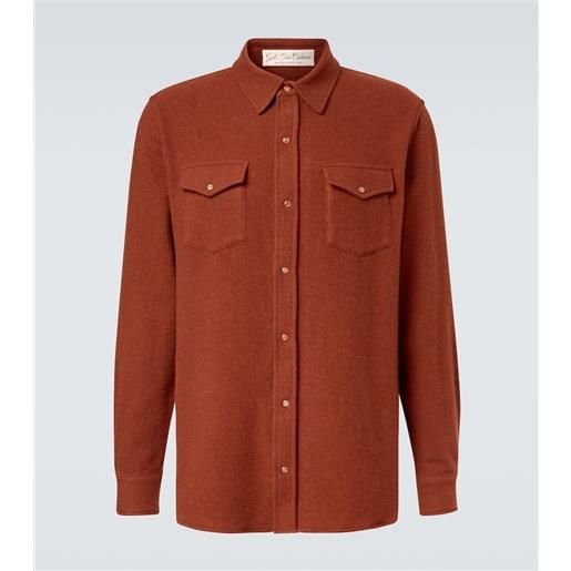 God's True Cashmere camicia siena in cashmere con pietra di luna