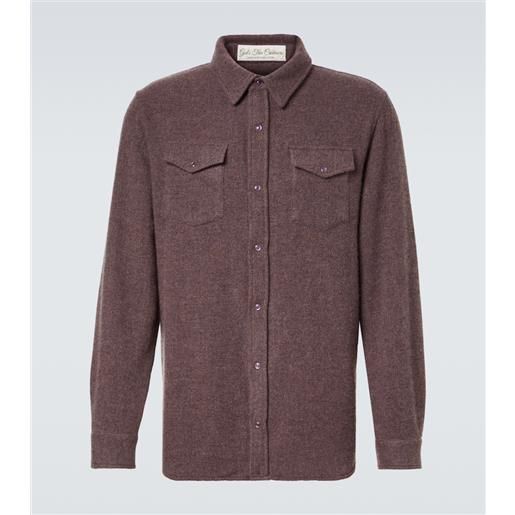 God's True Cashmere camicia in cashmere con ametista