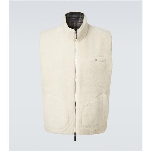 God's True Cashmere gilet reversibile in cashmere e lana con smeraldo