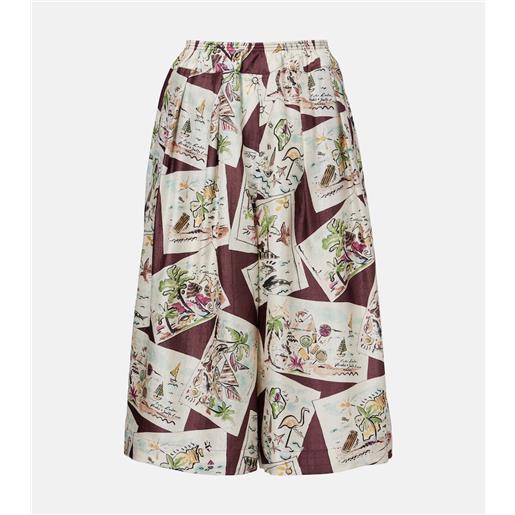 Loro Piana bermuda emon in seta