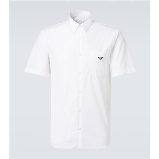 Prada camicia bowling in popeline di cotone