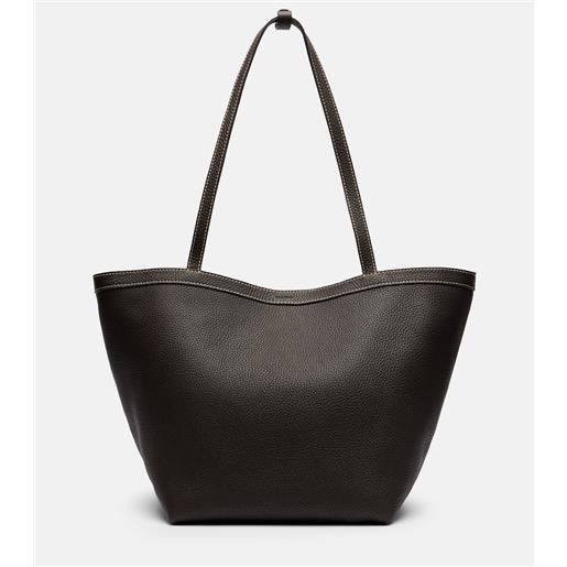 Borsa A Tracolla Media In Pelle Vegana MASINTOR - Leggera, Con Scomparti, Nero E Marrone, 25x15x20 Cm - 4