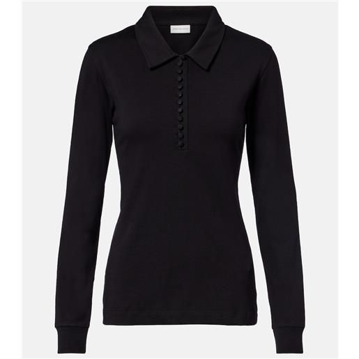 Dries Van Noten polo in jersey di cotone