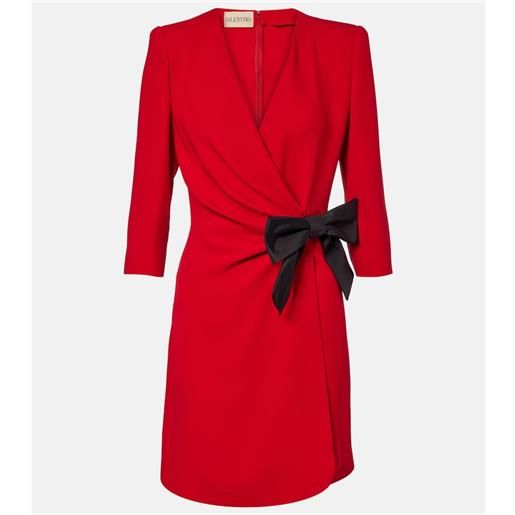 Valentino abito corto in seta con fiocco