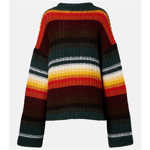 Khaite pullover yanis in cashmere a righe