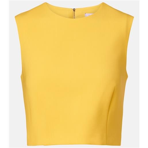 Carolina Herrera top cropped in misto lana