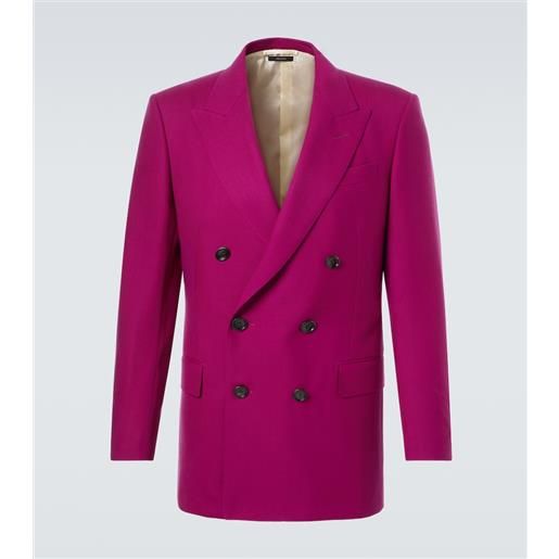 Tom Ford giacca da abito in twill di lana