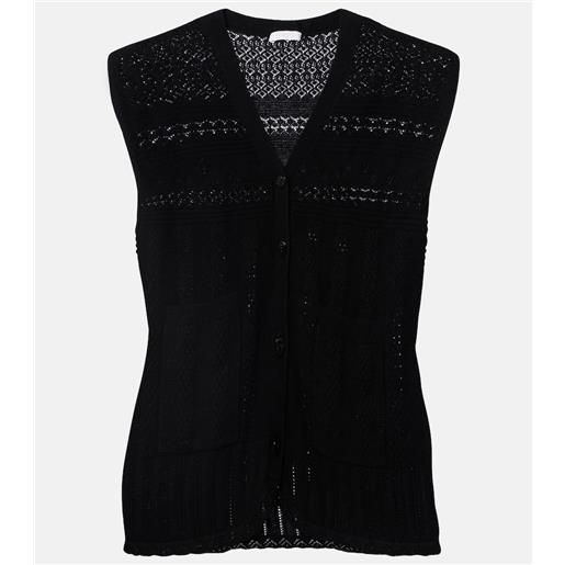 Eres gilet in misto lana e cashmere