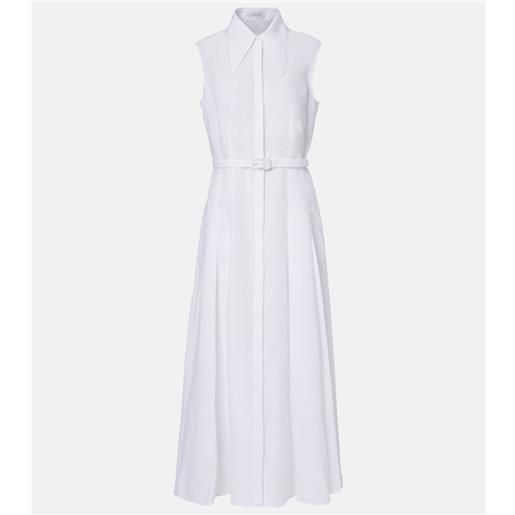 Gabriela Hearst abito chemisier durand in lino con cintura
