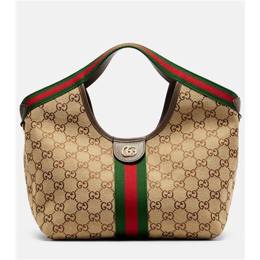 Gucci borsa Gucci giglio small in canvas gg