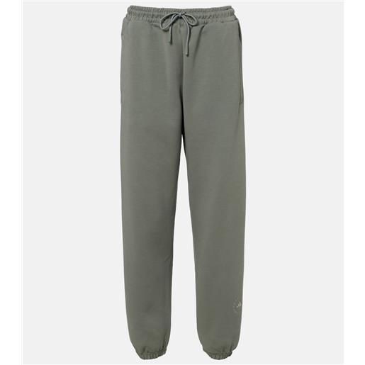 Adidas by Stella McCartney pantaloni sportivi in pile di misto cotone