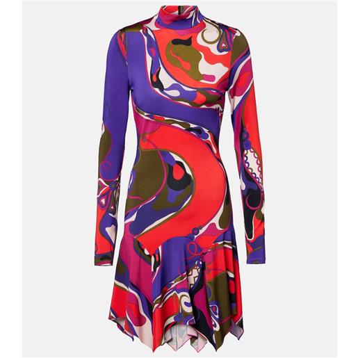 Pucci abito corto orchidee in jersey