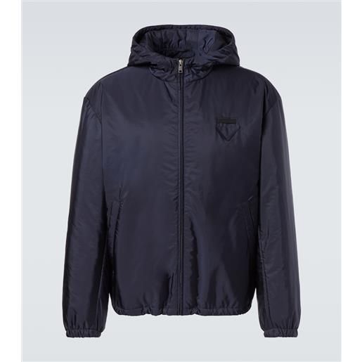Prada giacca in re-nylon con cappuccio