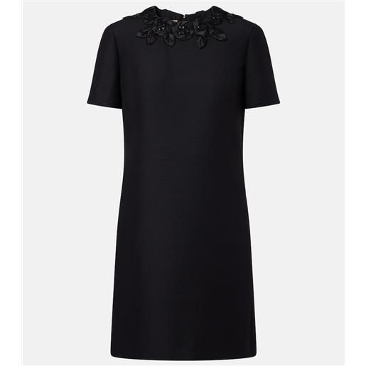 Valentino abito corto in lana e seta