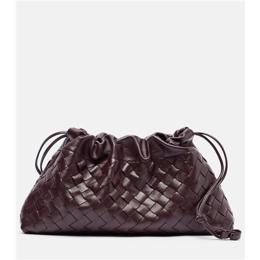 Bottega Veneta bustina notte intrecciato small in pelle