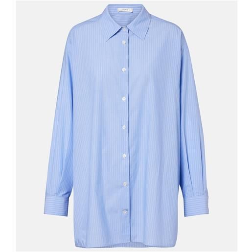 The Row camicia luka in popeline di cotone a righe