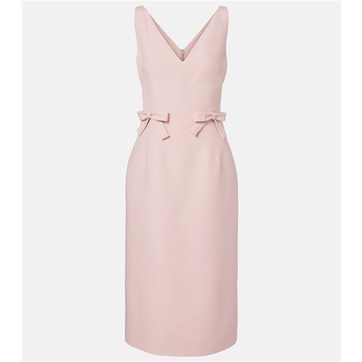 Valentino abito midi in crepe couture