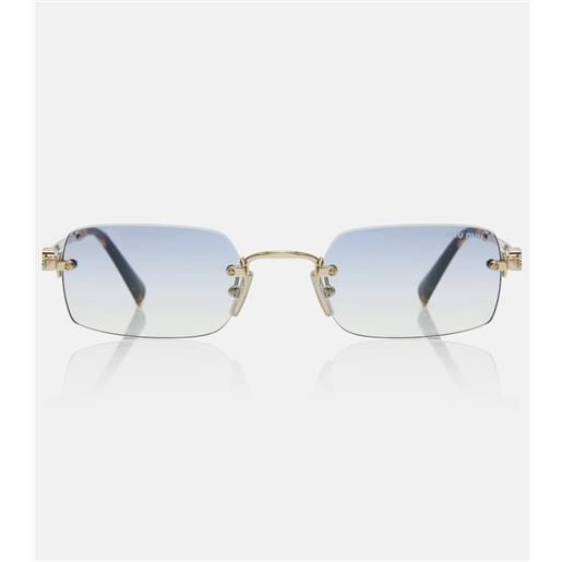 Miu Miu occhiali da sole rettangolari con logo