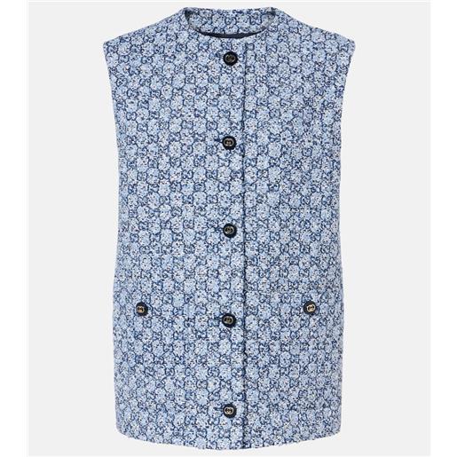 Gucci gilet in tweed gg