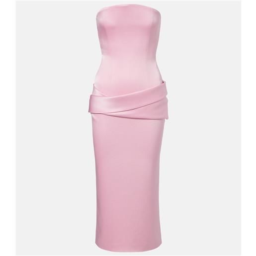 Alex Perry abito bustier in crêpe di raso