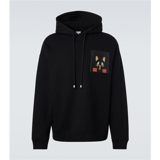 Loewe x louis wain - felpa in cotone con cappuccio