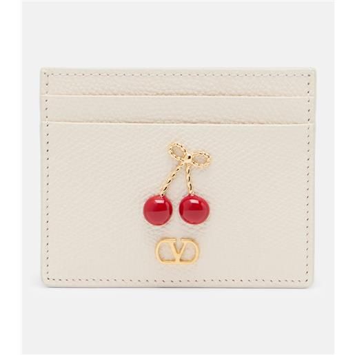Valentino Garavani portacarte in pelle con decorazione