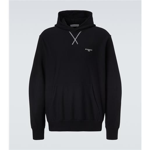Givenchy felpa in jersey di cotone con cappuccio