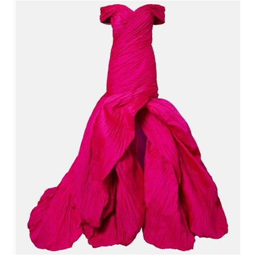 Marmar Halim abito bustier con scollo bardot