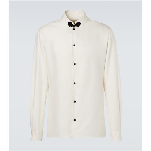 Valentino camicia in shantung di seta