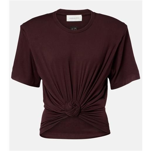 Magda Butrym t-shirt in jersey con ruches