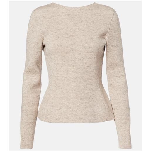 Loro Piana cardigan willow in cashmere, lana e lino