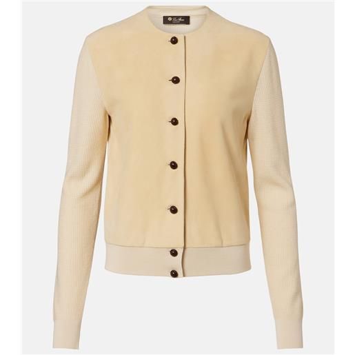 Loro Piana cardigan acacia in cashmere e seta
