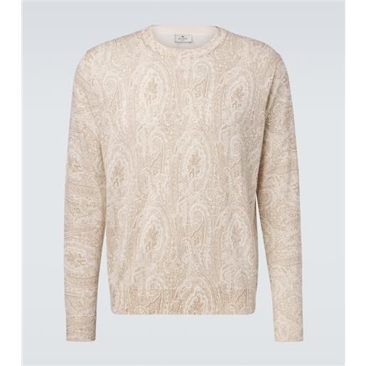 Etro pullover in cotone e seta