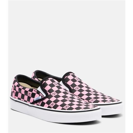 Valentino Garavani x vans - sneakers vlogo in canvas a quadri