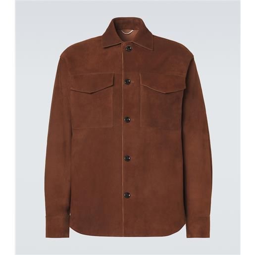 Lardini giacca camicia in suede
