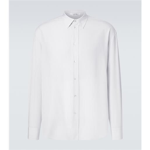 The Row camicia granada in popeline di seta a righe