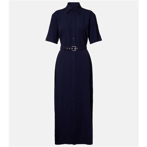 Ralph Lauren Collection abito lungo in lana con cintura