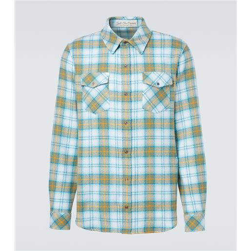 God's True Cashmere camicia freedom in cashmere con ametista