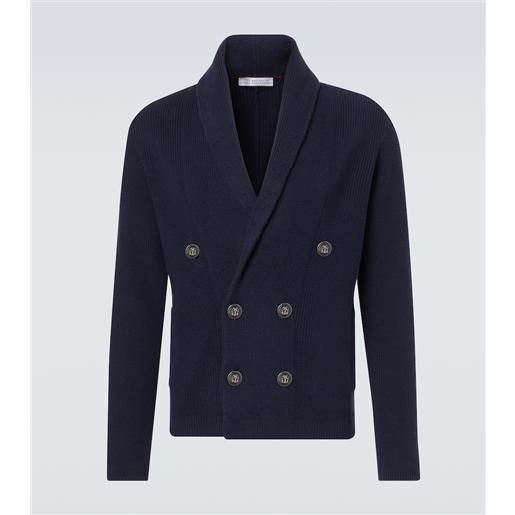 Brunello Cucinelli cardigan doppiopetto in cotone