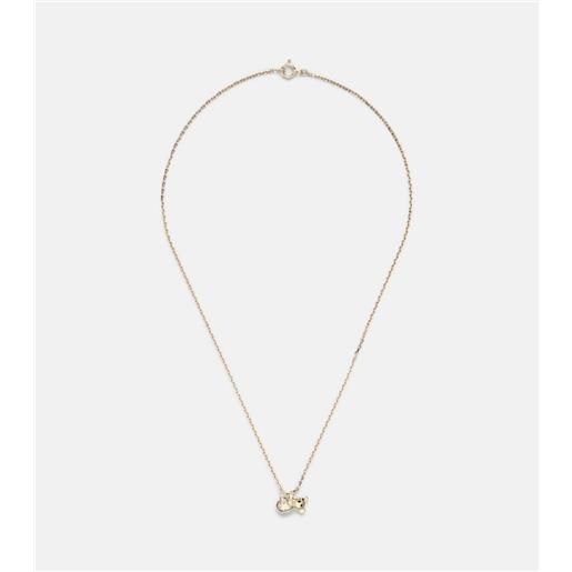 Collana Con Ciondolo Koala Carino In Acciaio Inossidabile, Placcata Oro 18K, Gioielli Animali Per Donne E Ragazze, Regalo Con Sacchetto