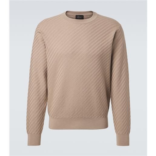 Brioni pullover in cotone, seta e cashmere