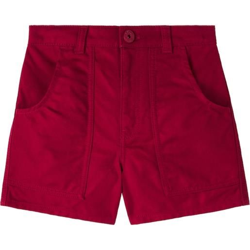 Gucci Kids shorts in canvas di cotone web stripe