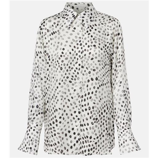 Nina Ricci blusa in raso con stampa